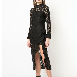 Alexis Black Fala Lace Dress Size MR
